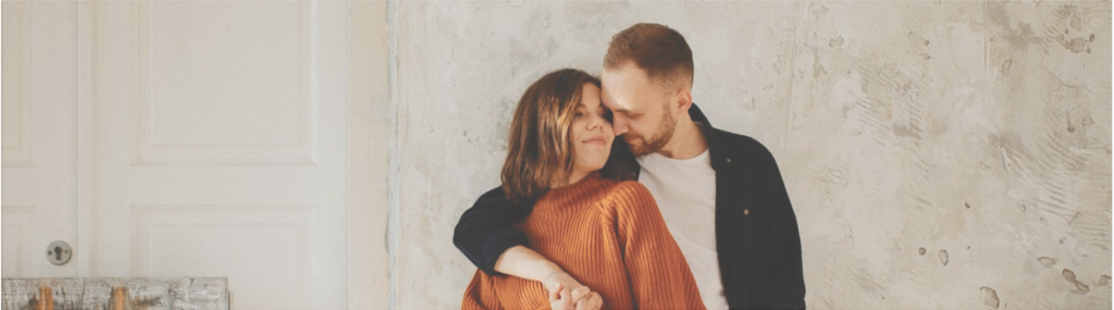 Happy Couple Hugging